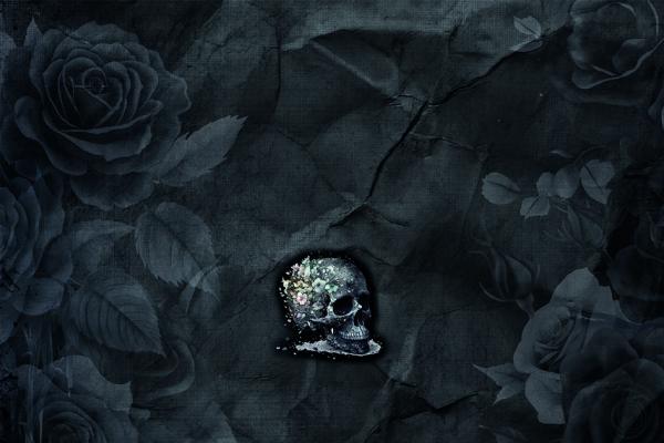 Flowerskull - Mützen Panel - Jersey